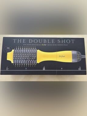 Drybar Yellow and Black Double S Blow-Dryer Brush
